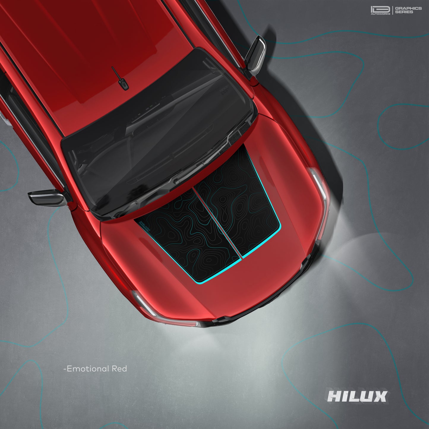 IDE GRAPHICS SERIES - Neo Trail Edition for TOYOTA Hilux (Emotional Red)