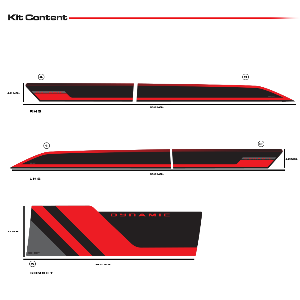 IDE GRAPHICS SERIES -  Dynamic Edition for KIA Seltos /2019-2023 (Gravity Grey)