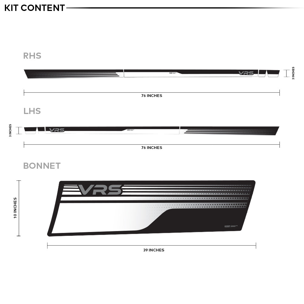 IDE GRAPHICS SERIES - VRS Edition for Skoda Kushaq (Tornado Red)