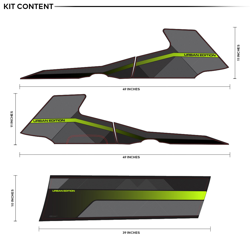 IDE GRAPHICS SERIES - Urban Edition for Skoda Kushaq (Carbon Steel)