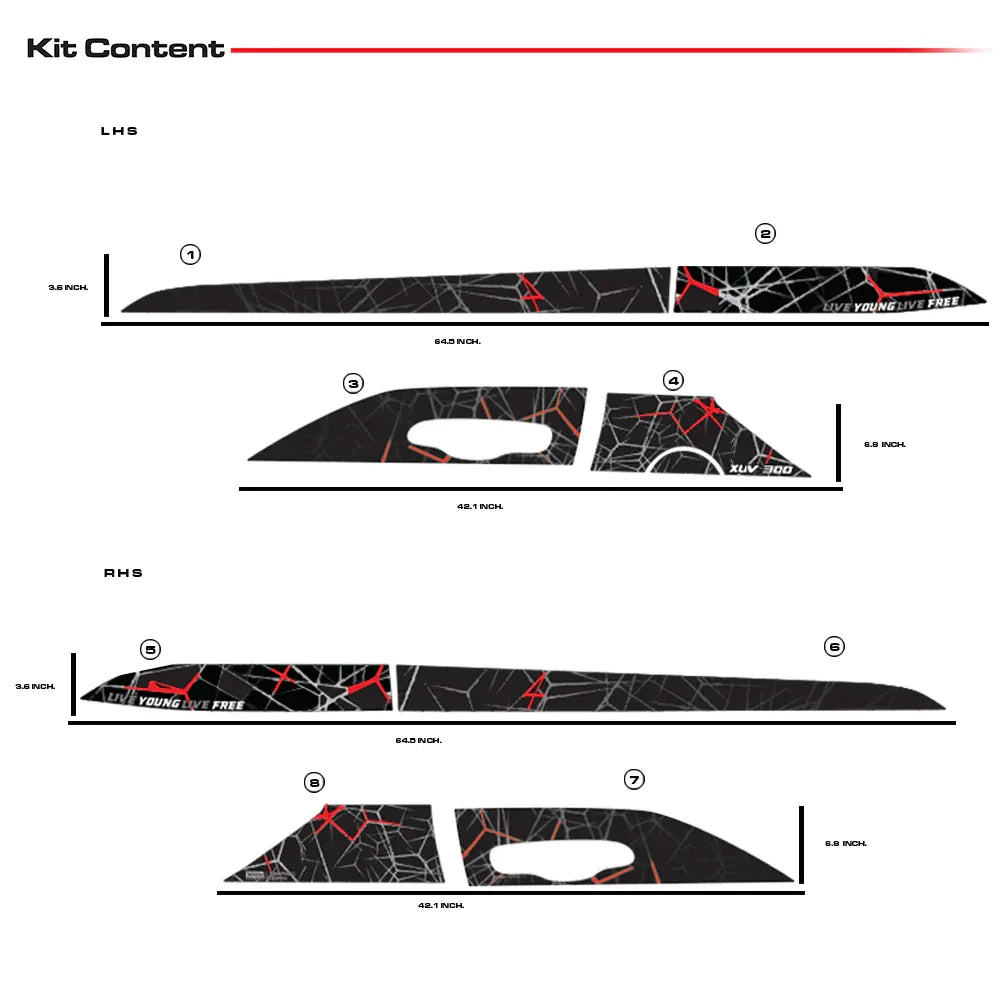 Beatrix Edition Graphics for Mahindra XUV 300