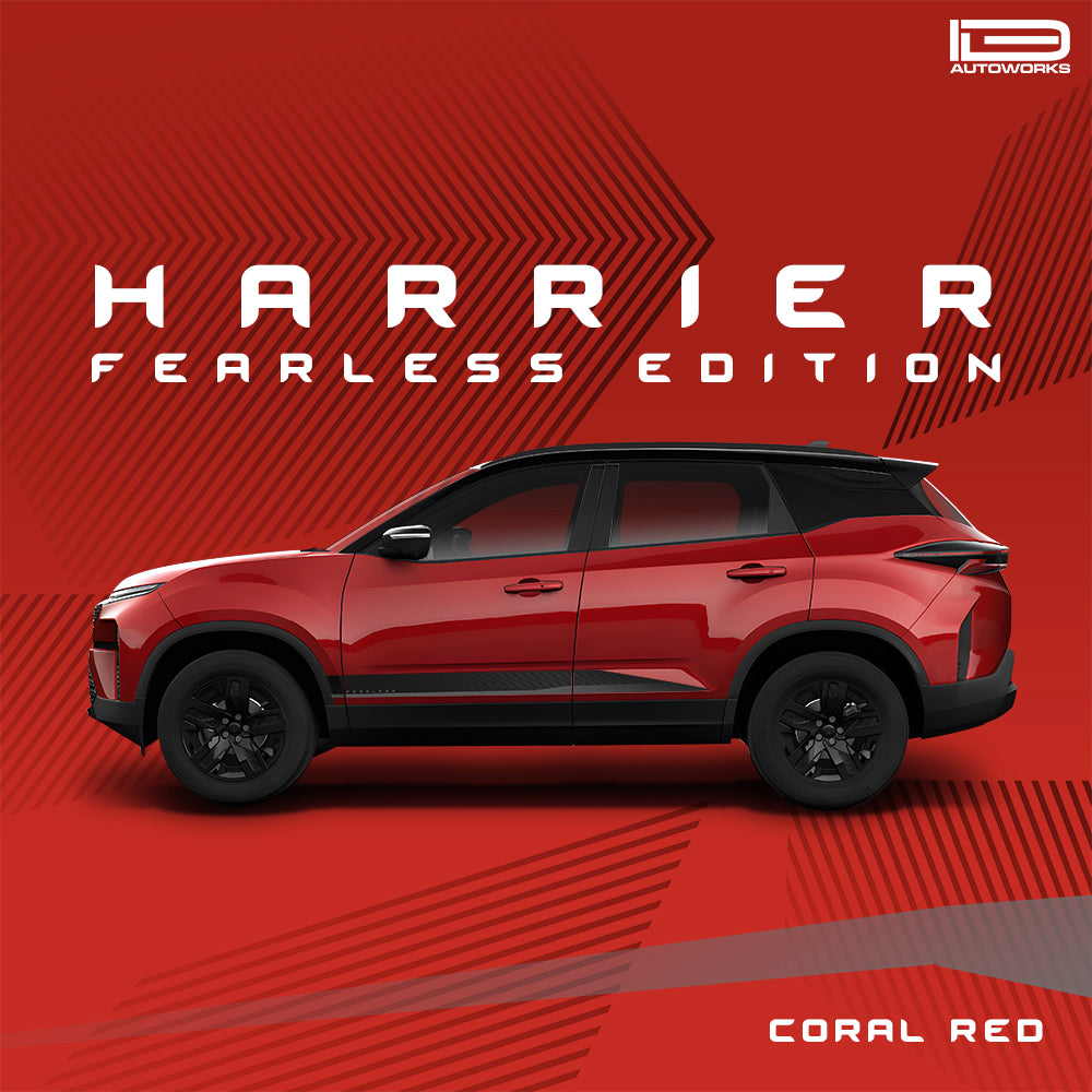 IDE GRAPHICS SERIES - Fearless Edition for Tata Harrier (Coral Red)