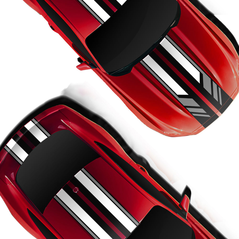IDE PREMIUM GRAPHICS SERIES - Cascade Edition Top for Ford Mustang (Race Red)