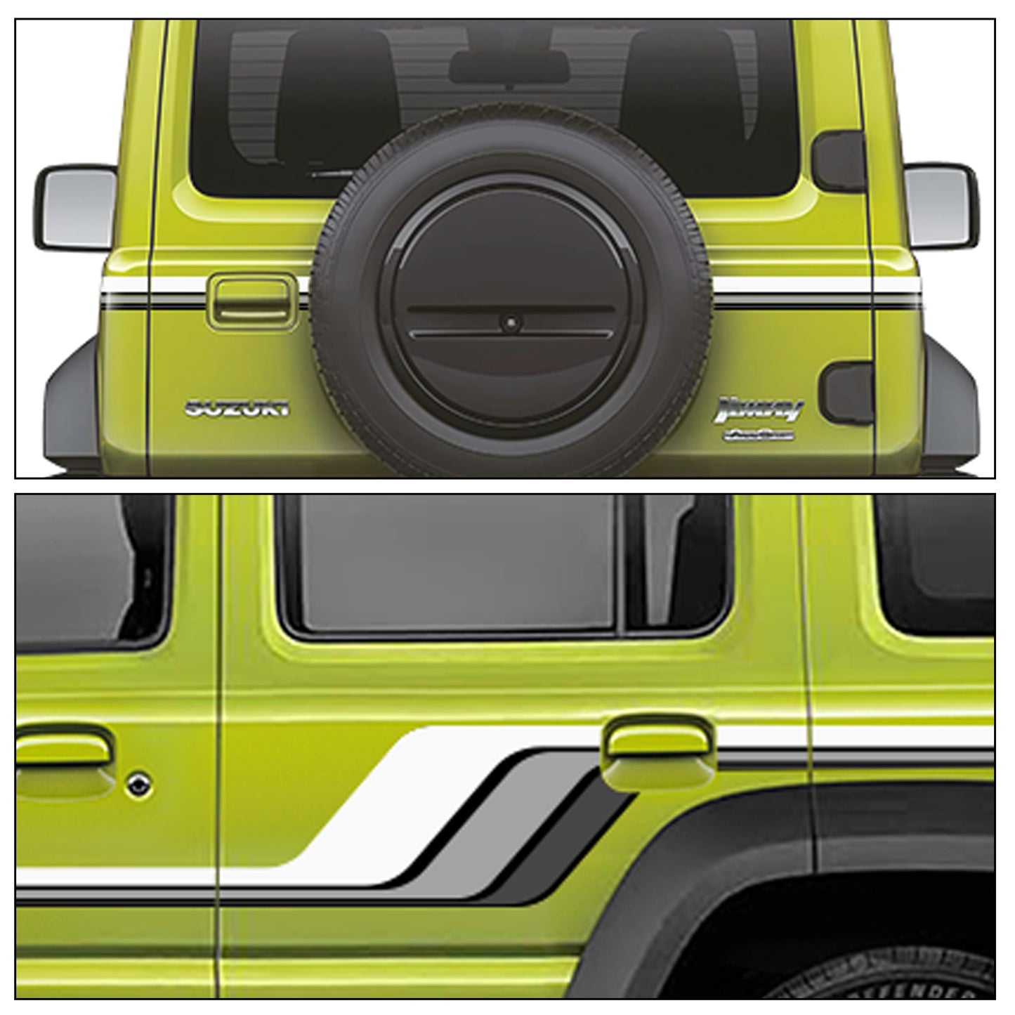 IDE GRAPHICS SERIES - Baroque Edition for Maruti Suzuki Jimny (Kinetic Yellow)