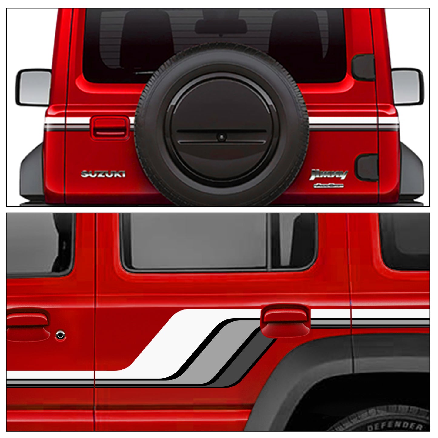 IDE GRAPHICS SERIES - Baroque Edition for Maruti Suzuki Jimny (Sizzling Red)