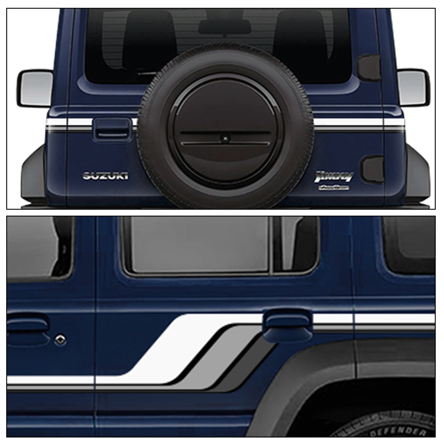 IDE GRAPHICS SERIES - Baroque Edition for Maruti Suzuki Jimny (Bluish Black)