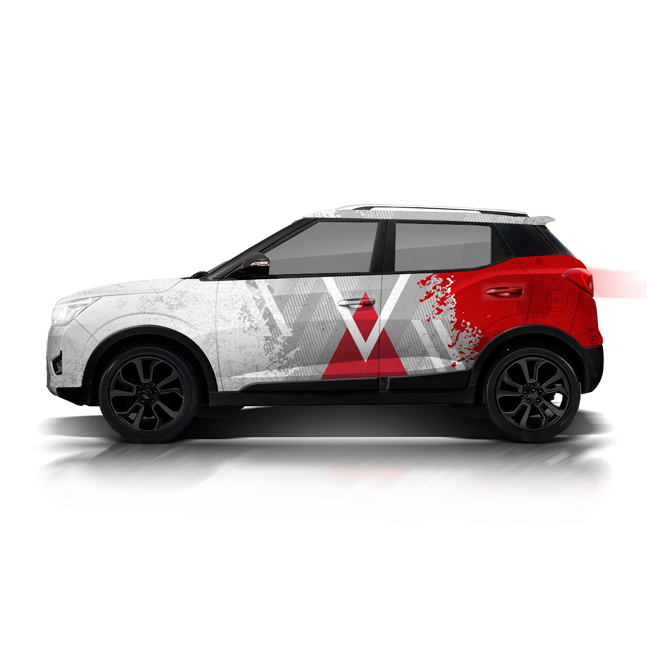 IDE ONE OFF EDITION - Grunge Edition for Mahindra XUV300 (Everest White)