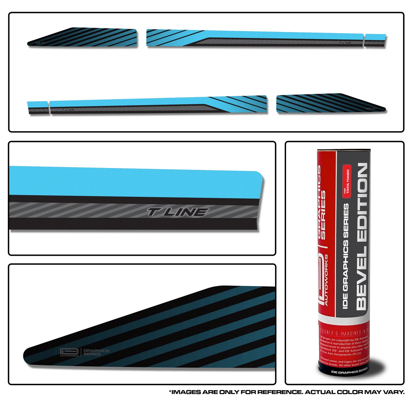 IDE GRAPHICS SERIES - Bevel Edition for Tata Tiago (Tropical Mist)