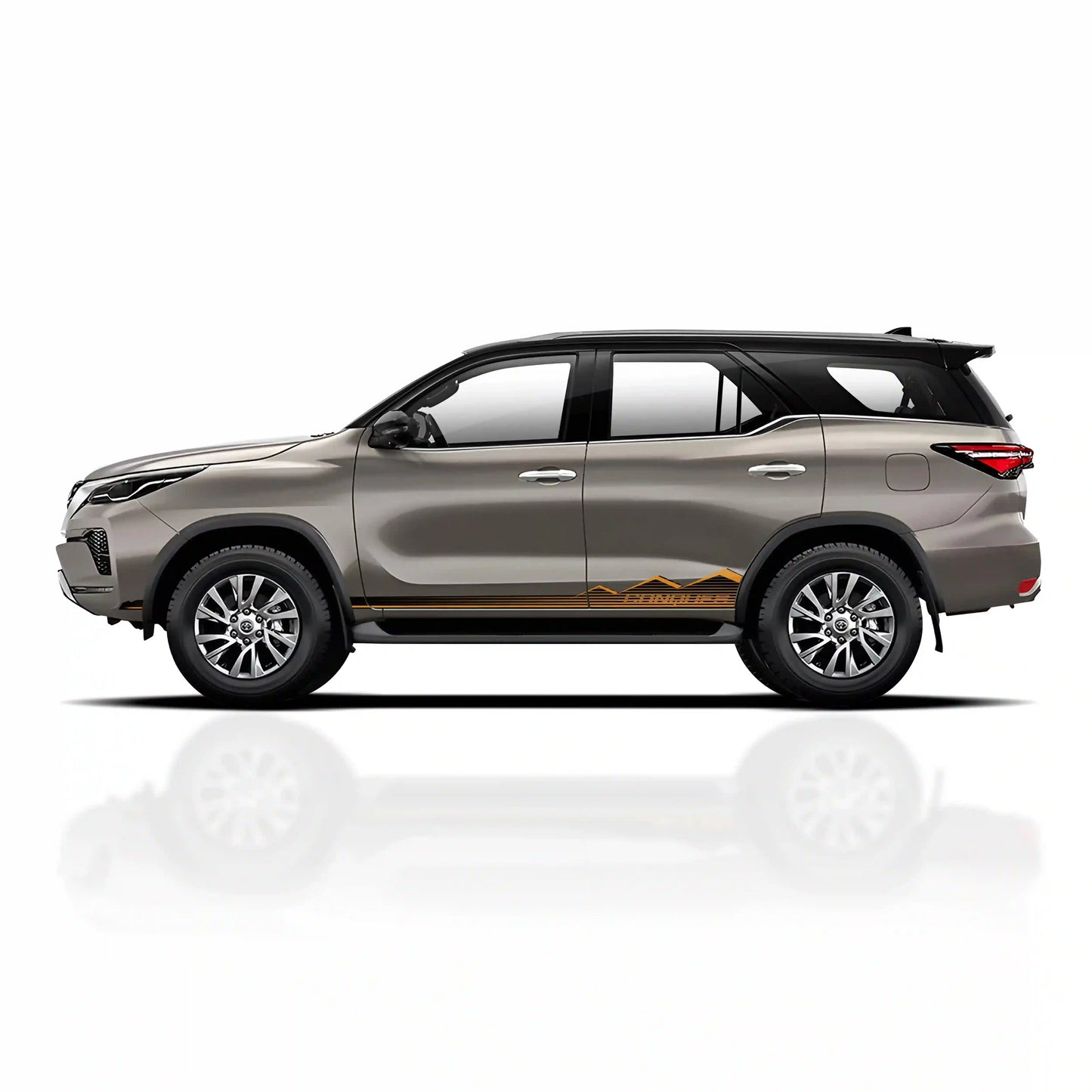 Conquer Edition Graphics for Toyota Fortuner grey