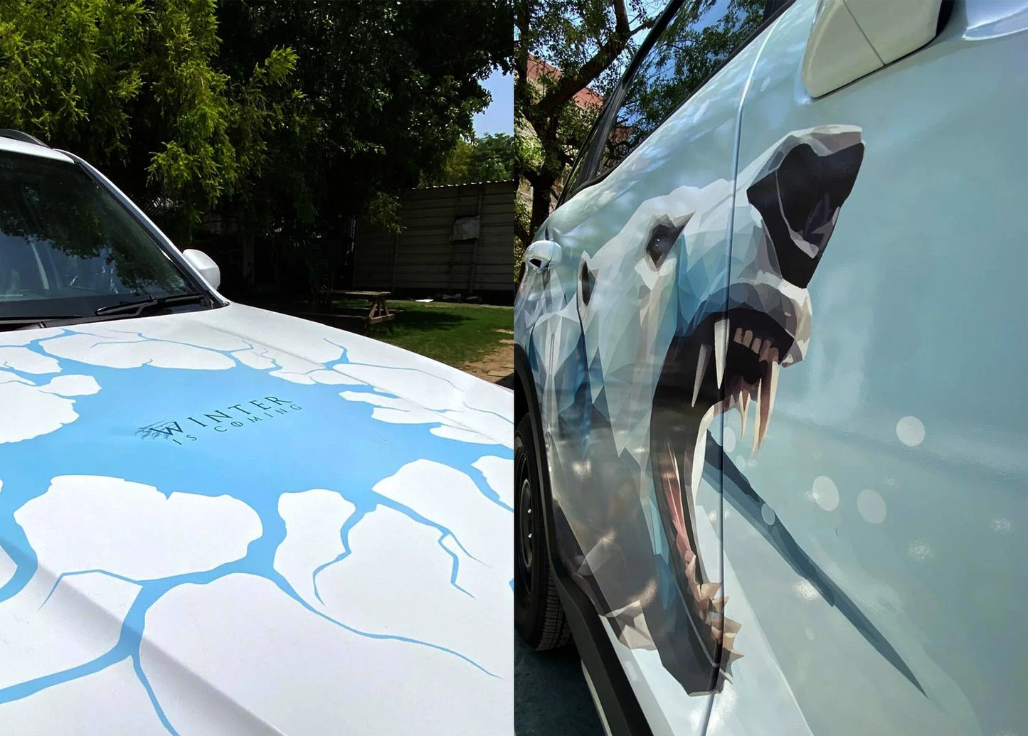 Bear Edition Graphics for Mahindra Scorpio N white
