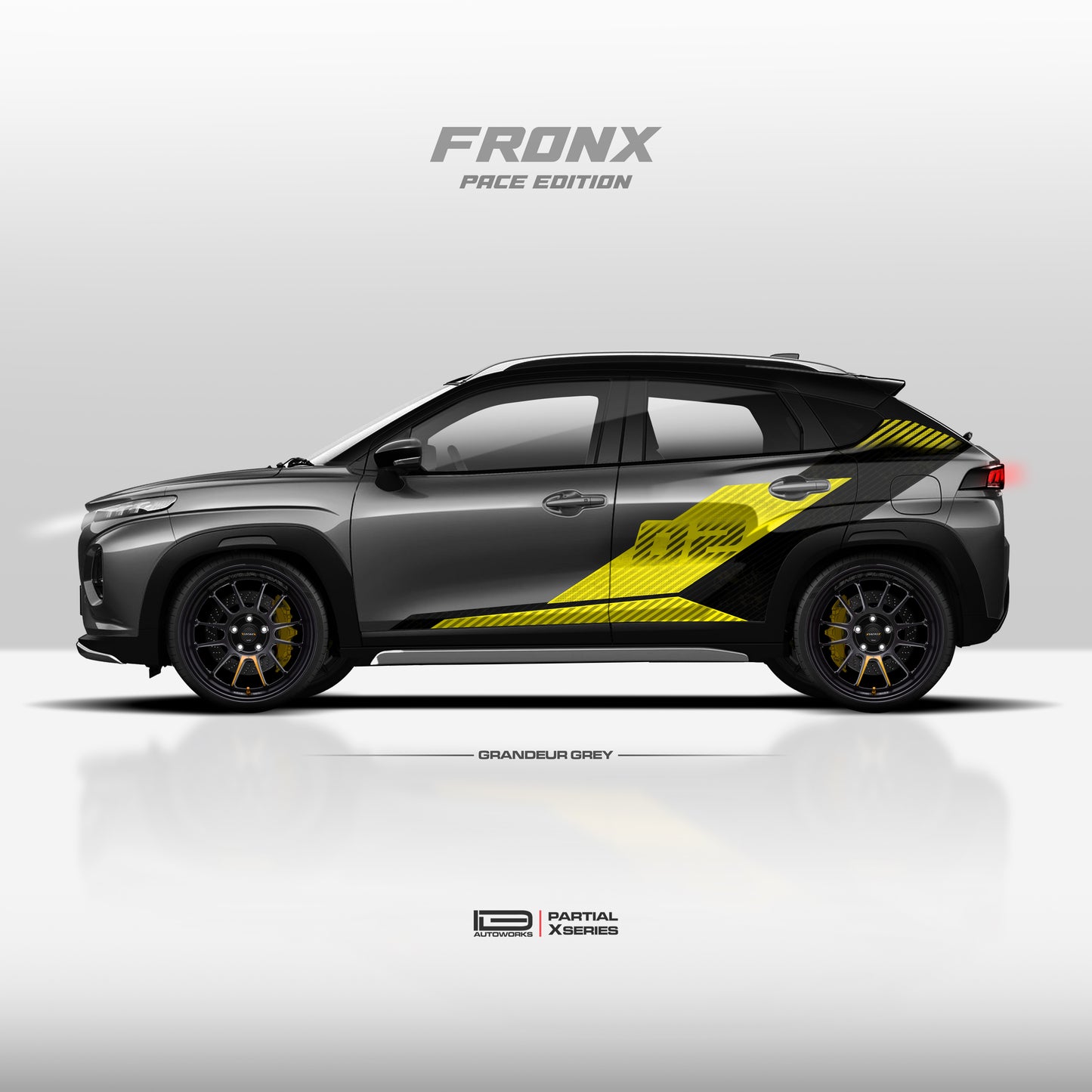 IDE PARTIAL X SERIES - Pace Edition for MARUTI SUZUKI Fronx (Grandeur Grey)