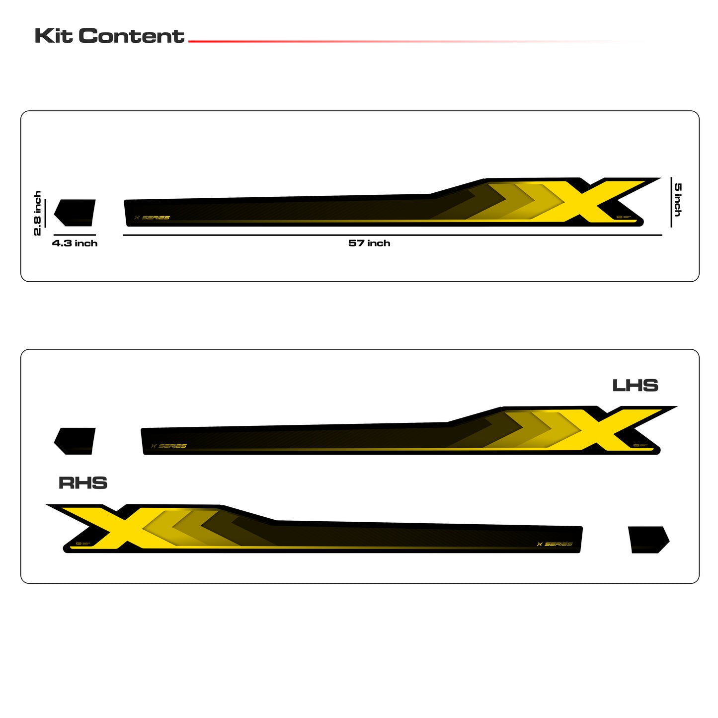 IDE GRAPHICS SERIES - X Series for Kia Sonet (Pewter Olive)
