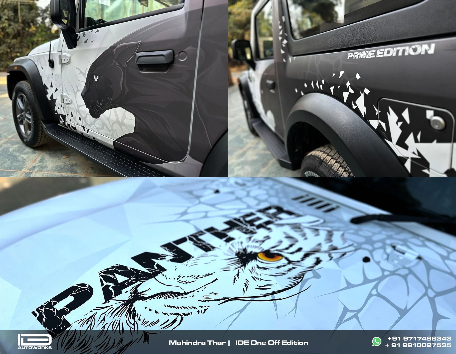 Magindara Graphics Panther Edition Graphics for Mahindra Thar | IDE One Off Edition– Focus ...