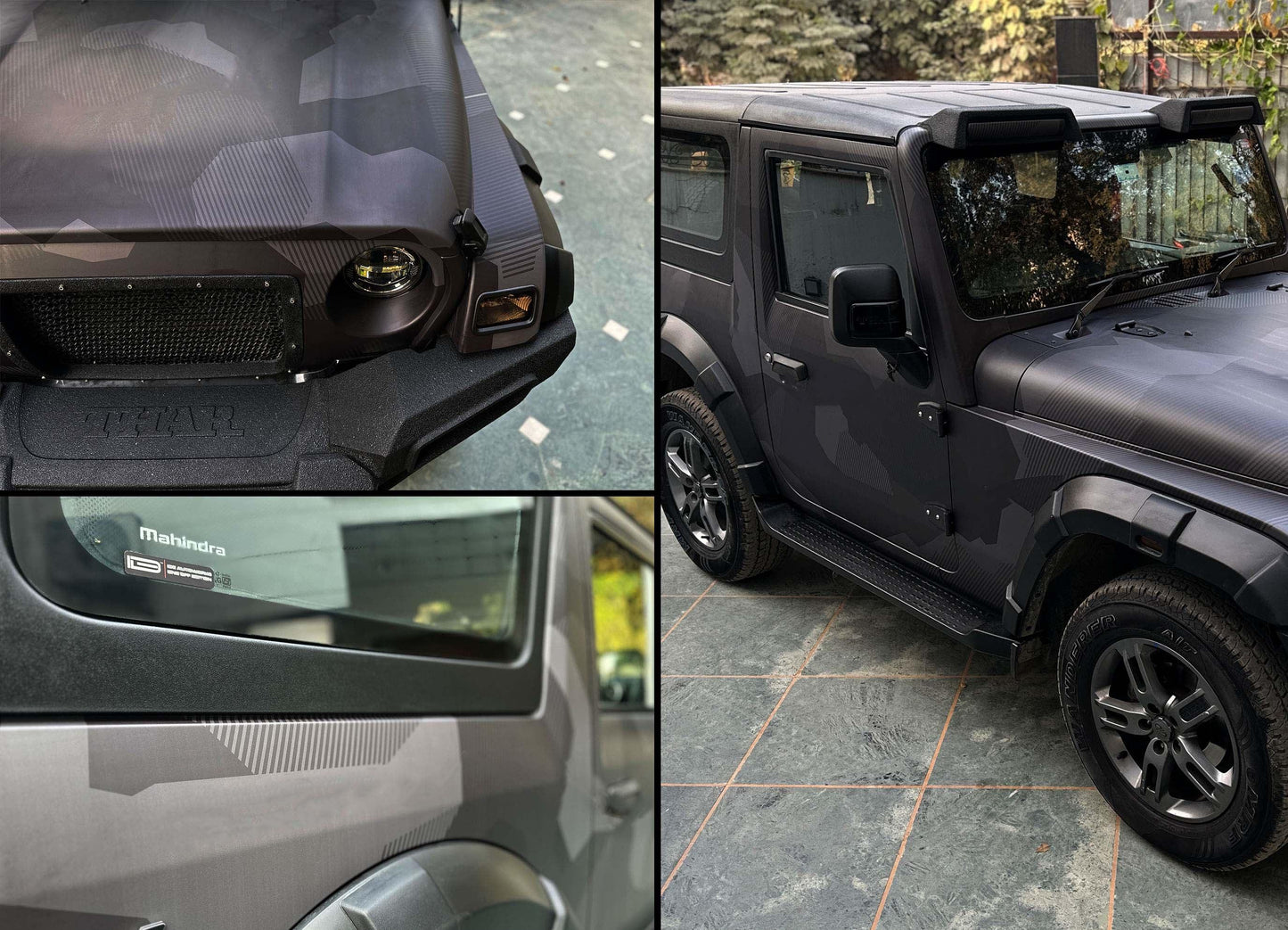Camo Edition Graphics for Mahindra Thar black