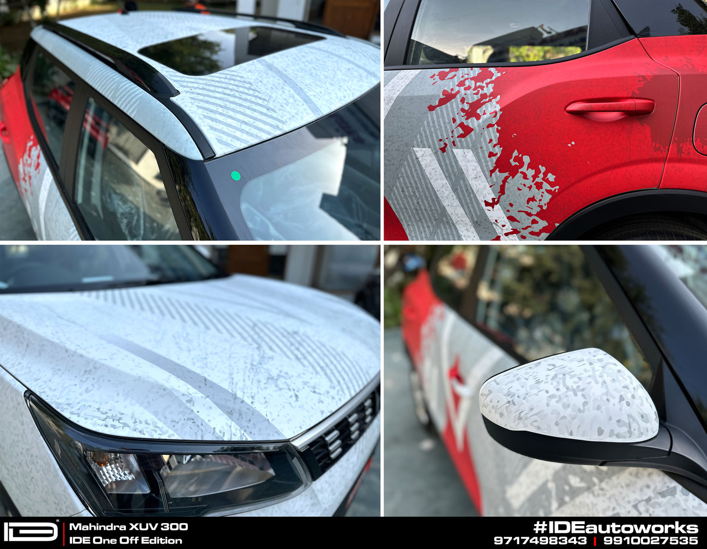 IDE One Off Edition - Rebel Edition for Mahindra XUV300 (Everest White)