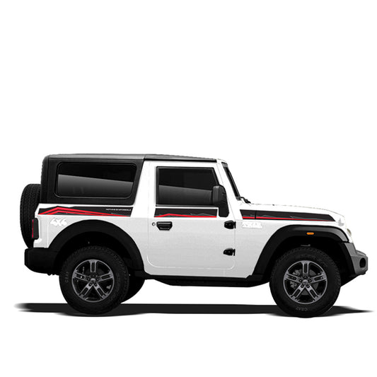 IDE Graphics Series - Trailblazer Edition for Mahindra Thar / Everest White