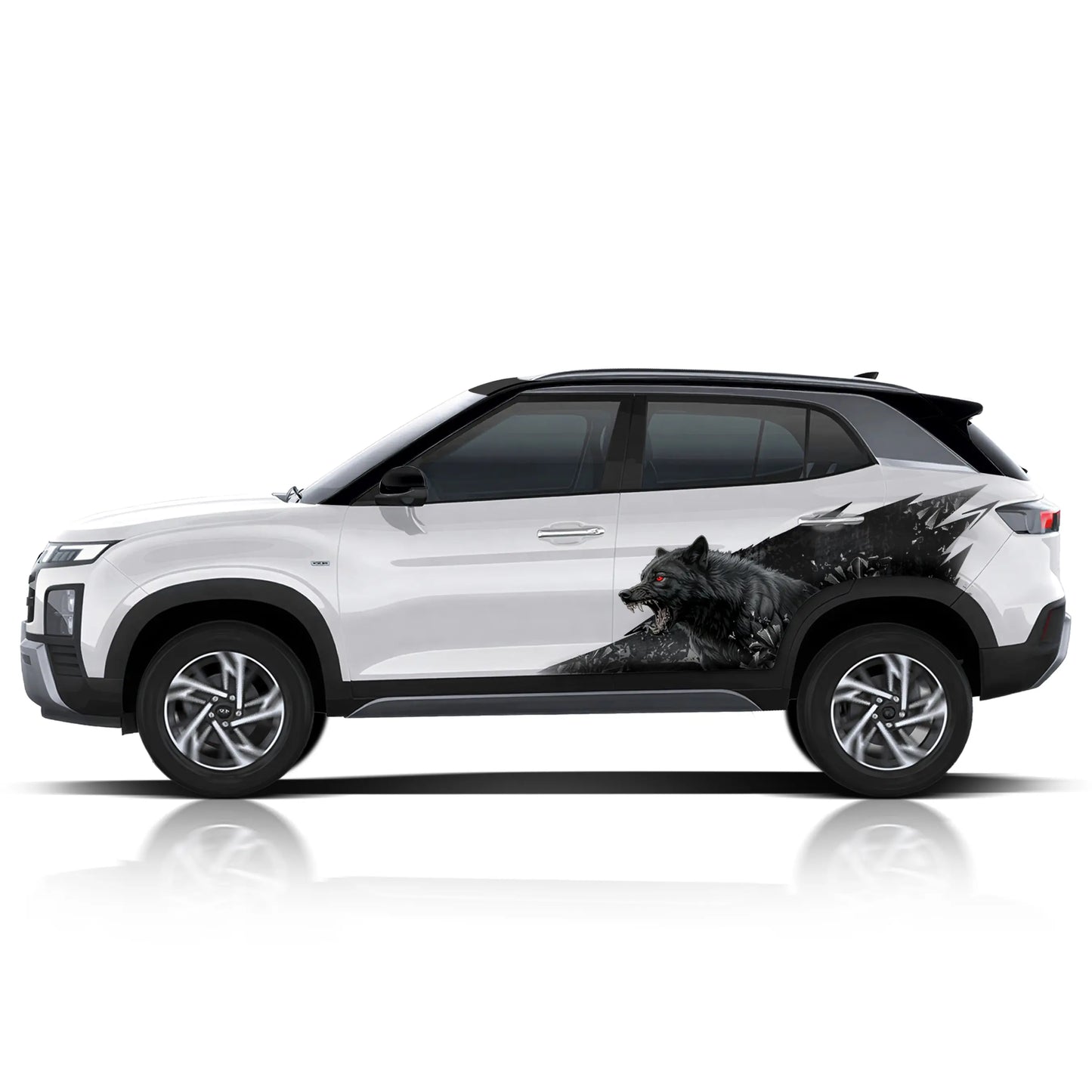 Wolf edition graphics for Hyundai Creta IDE Partial X series