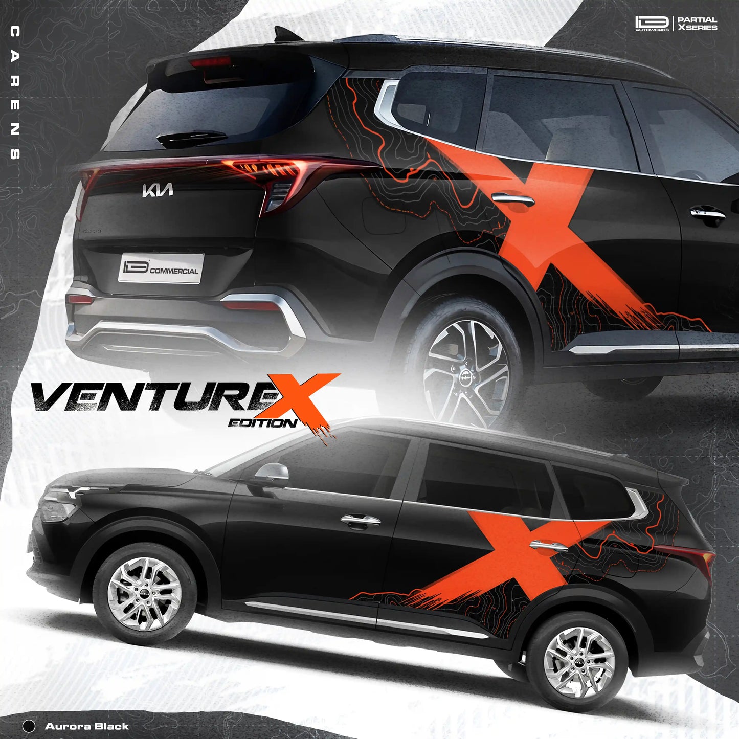 VentureX Edition Graphics for Kia Carens 