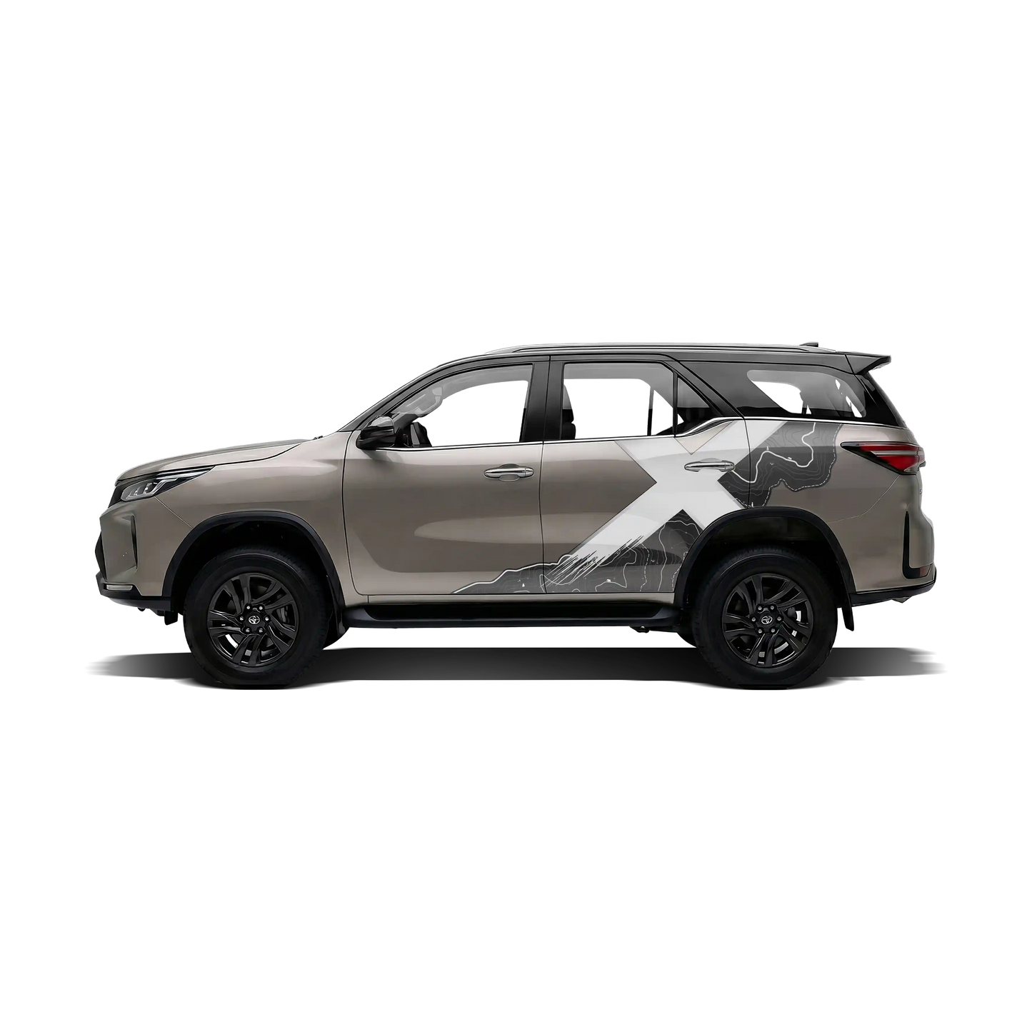 VentureX Edition Graphics for Toyota Fortuner white 