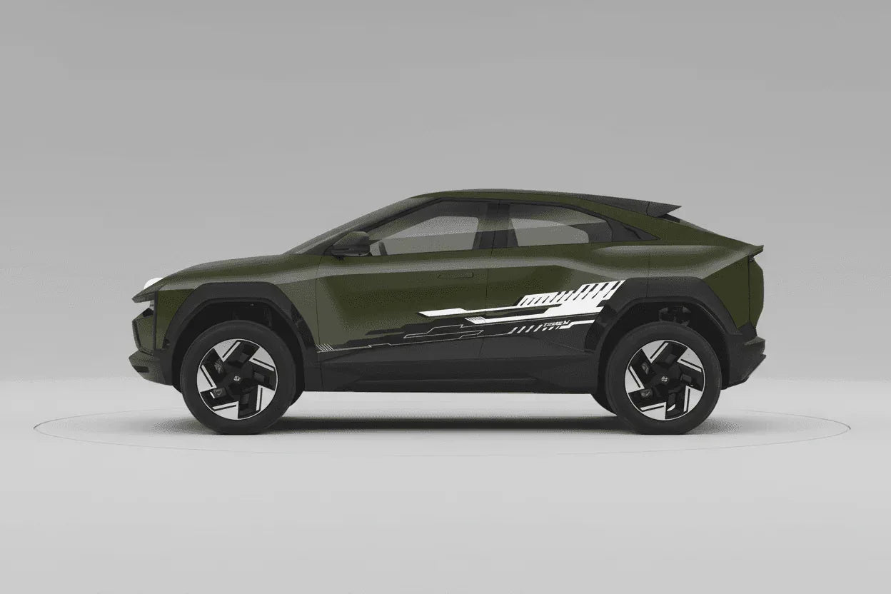 CoreX Edition Graphics for Mahindra BE6 green