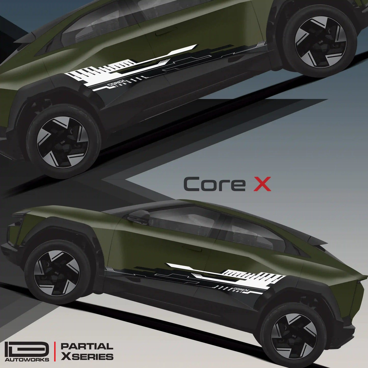 CoreX Edition Graphics for Mahindra BE6 desert myst