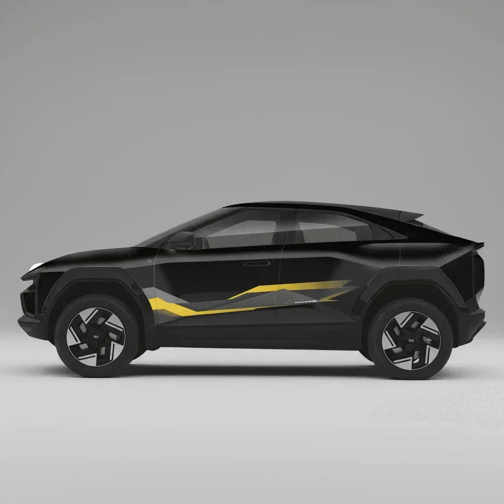 Mute The Noise Edition Graphics for Mahindra BE6 black