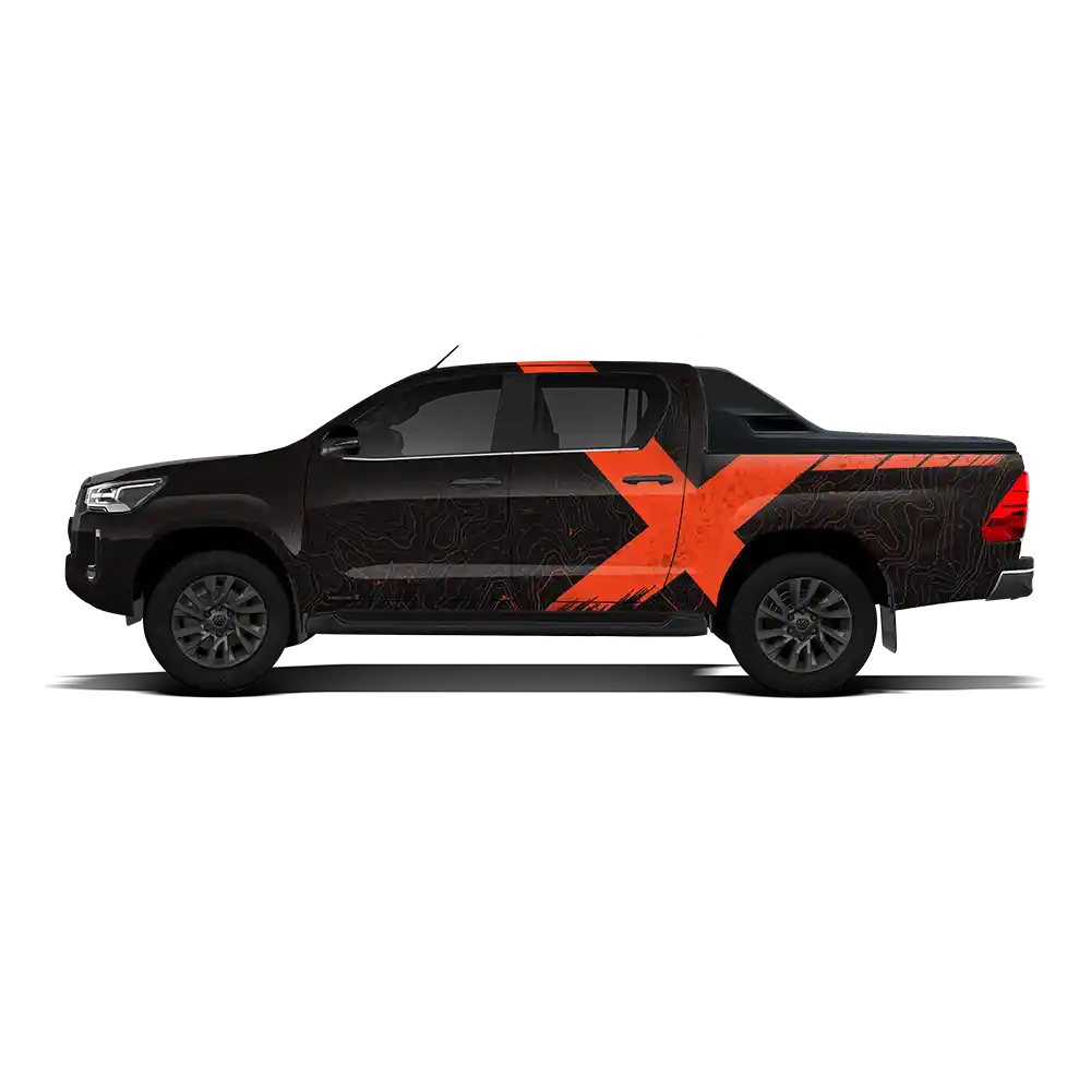 VentureX Edition Graphics for Toyota Hilux grey