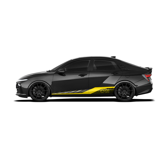 IDE Graphics Series Aero Edition Graphics for Hyundai Verna white