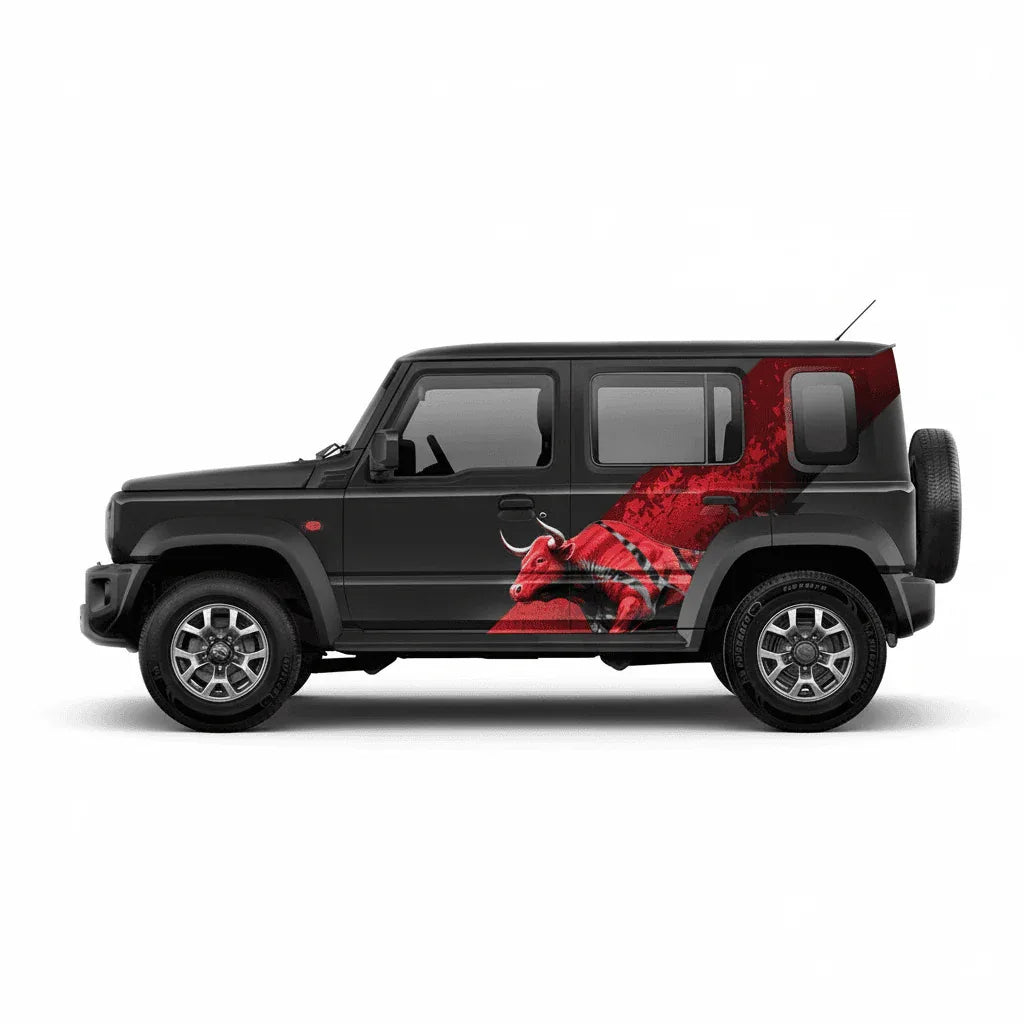 Bull Edition Graphics for Maruti Suzuki Jimny  black