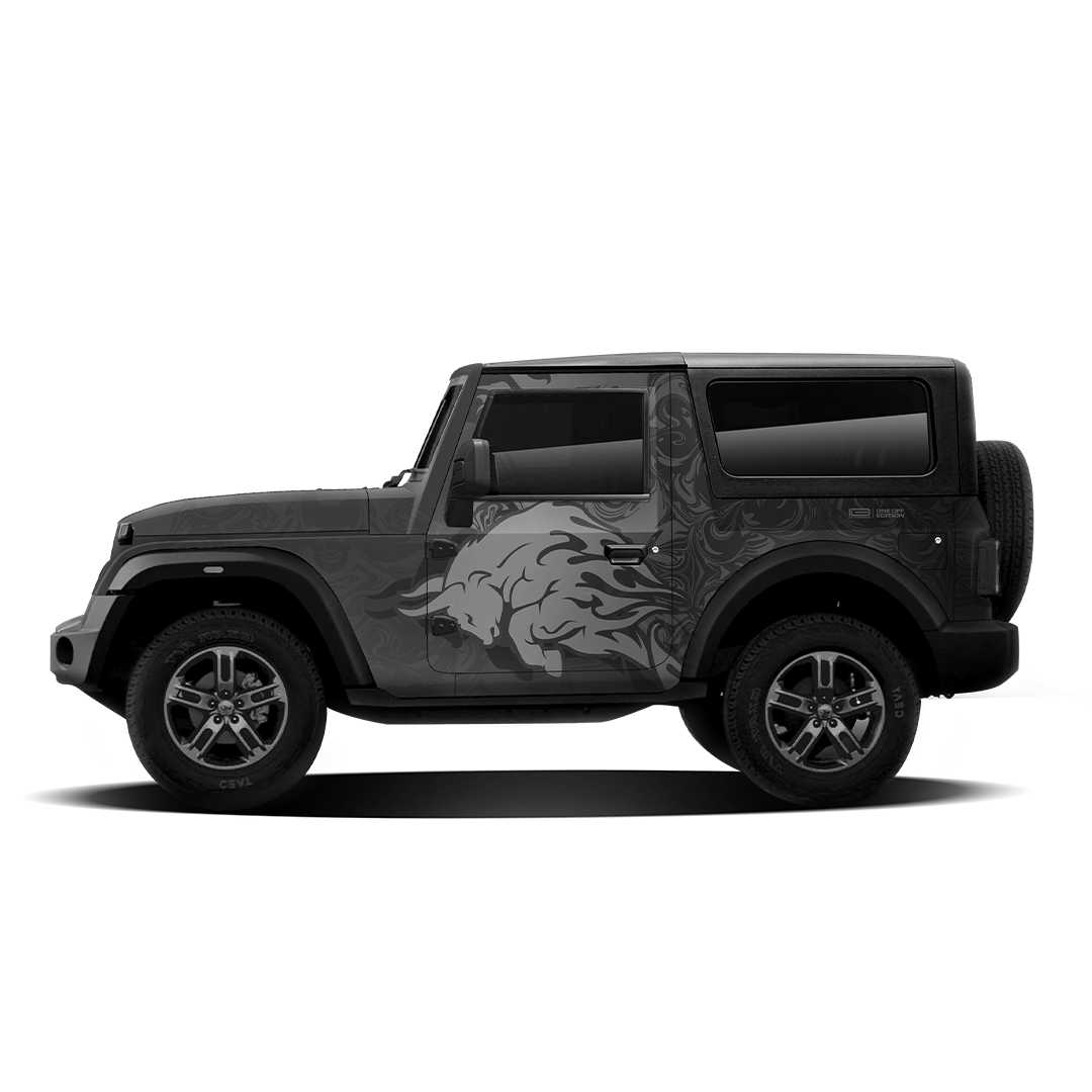 IDE ONE OFF EDITION - Bull Edition for Mahindra Thar (Napoli Black)