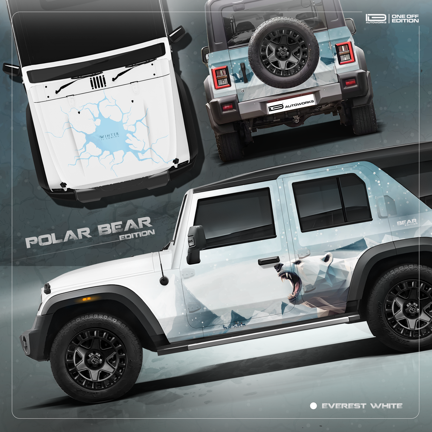 IDE One Off Edition  – Polar Bear Edition | Mahindra Thar Roxx