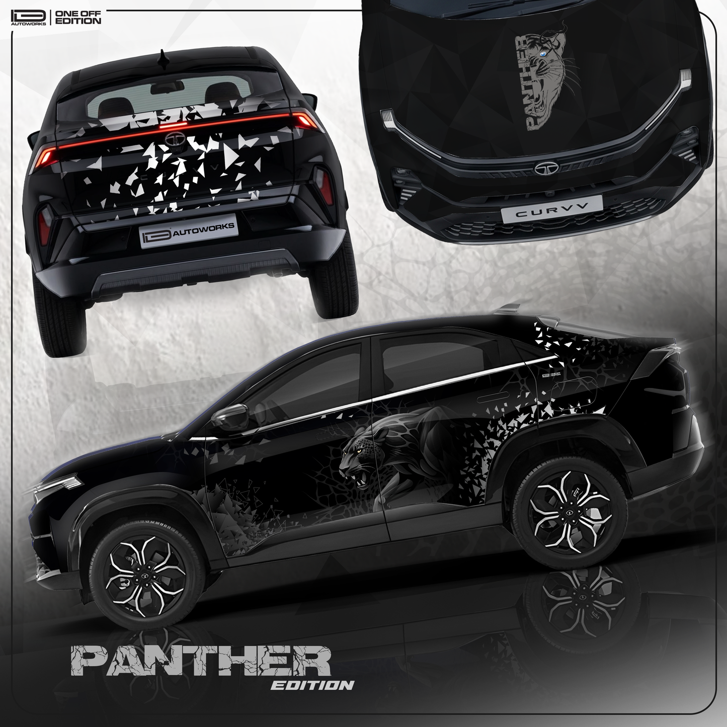 Panther Edition Graphics for Tata Curvv IDE One-Off Series