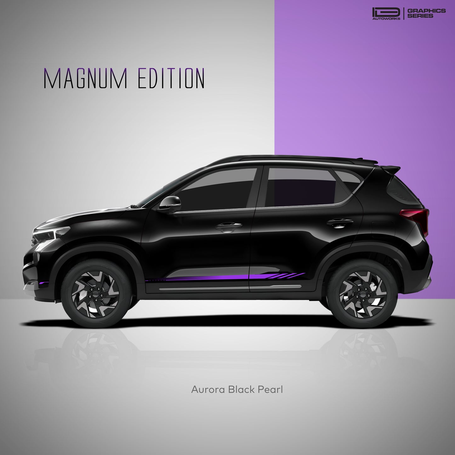 IDE GRAPHICS SERIES - Magnum Edition for Kia Sonet (Aurora Black Pearl)
