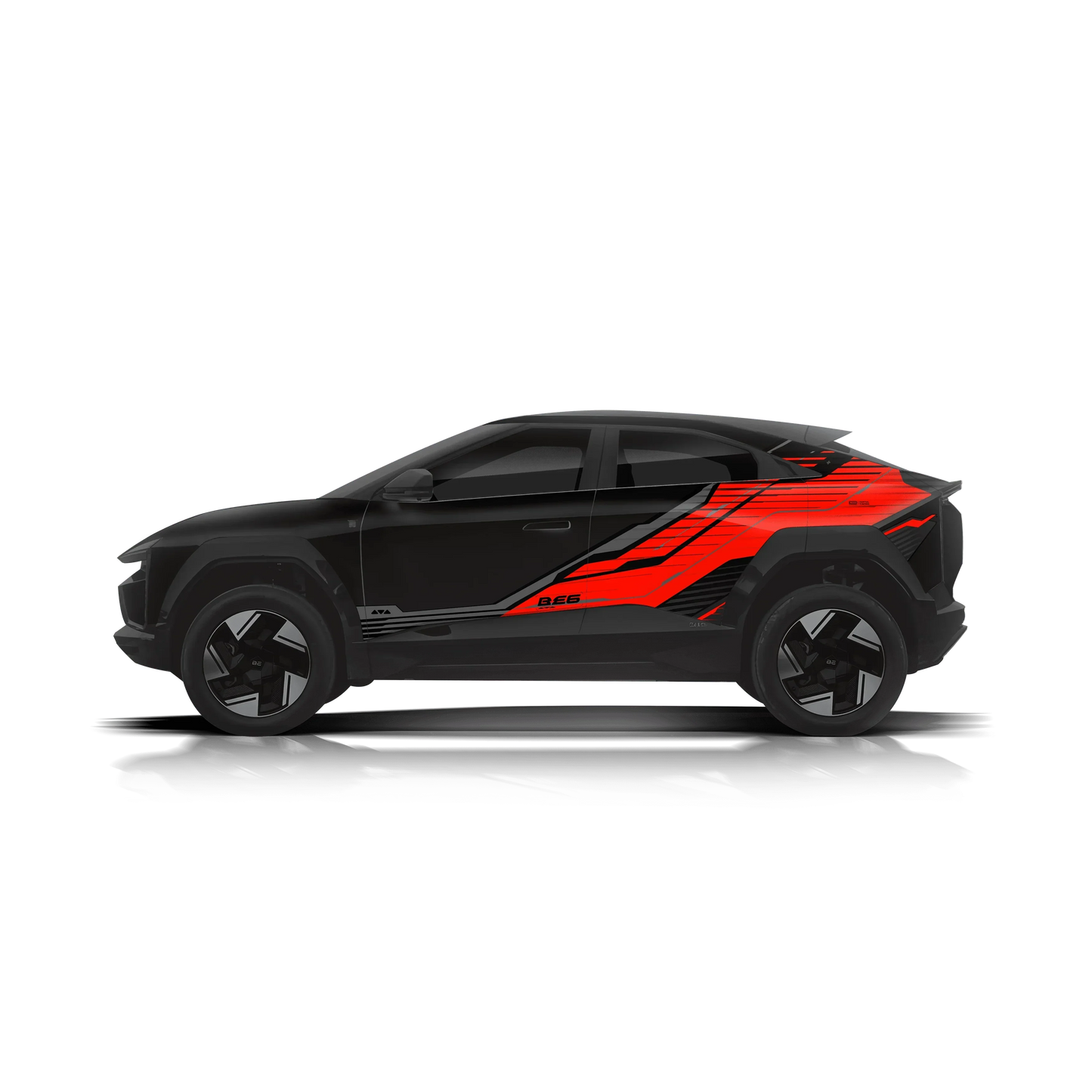 Hyperline Edition Graphics for Mahindra BE6 black