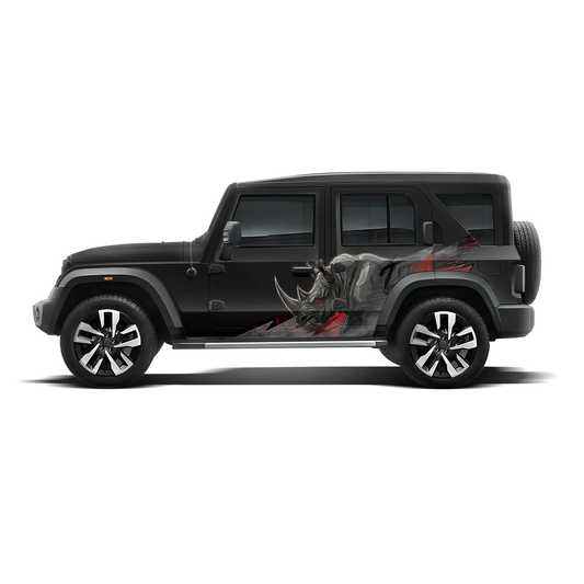 Rhino Edition Graphics for Mahindra Roxx IDE Partial X Series