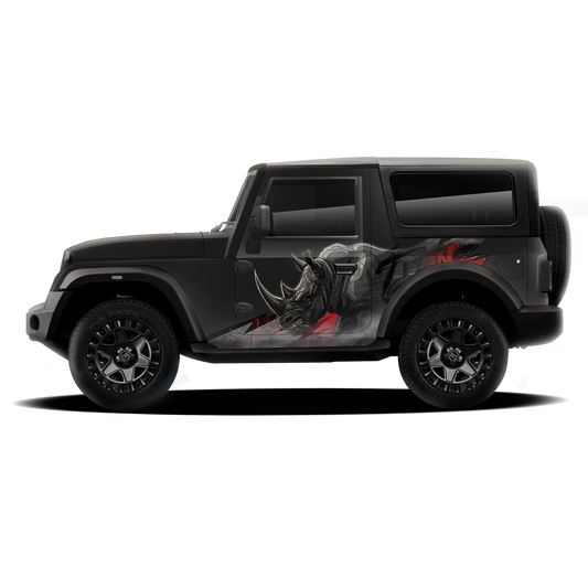 Rhino Edition Graphics for Mahindra Thar IDE Partial X Series