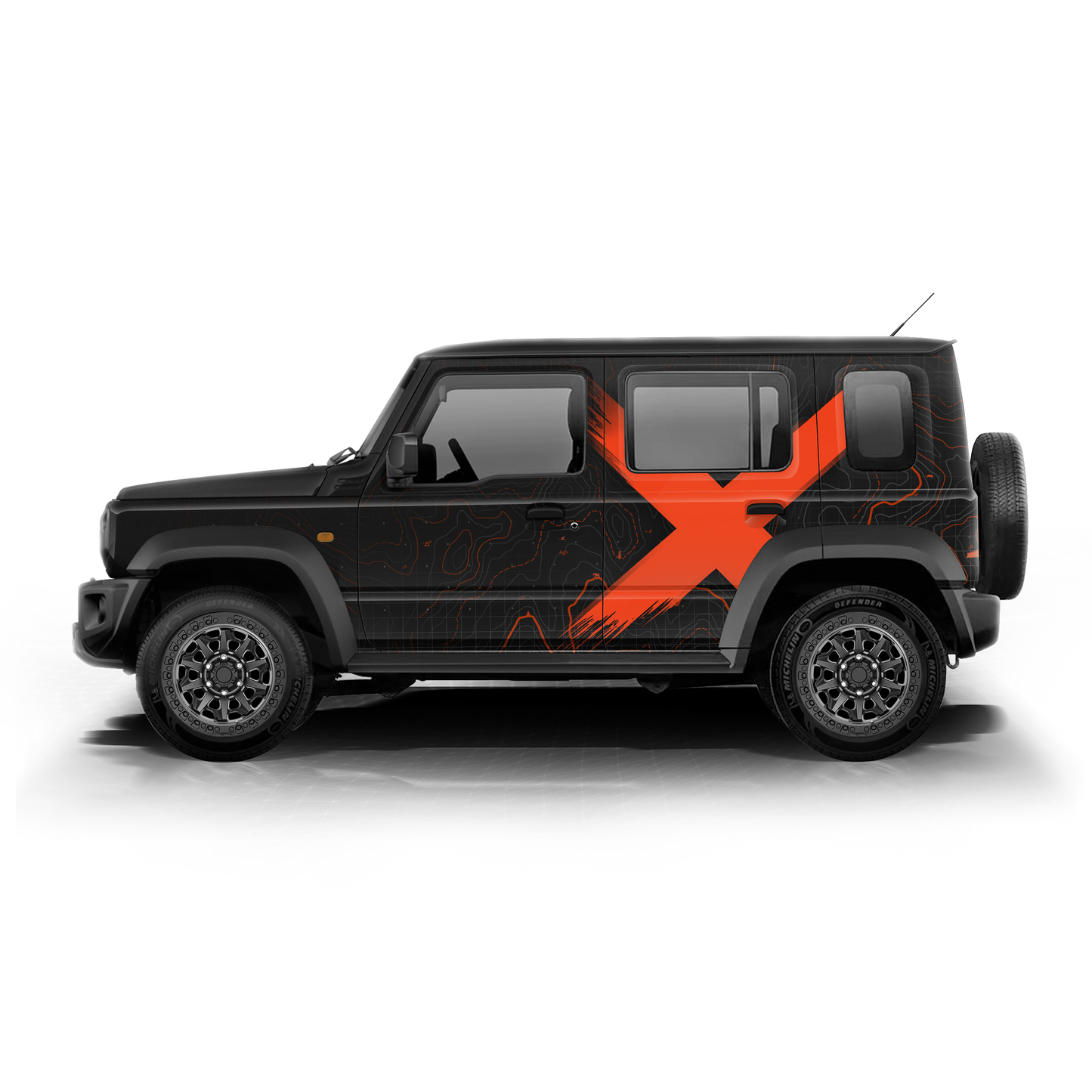 VentureX Edition Graphics for Maruti Suzuki Jimny black