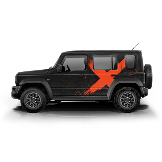 VentureX Edition Graphics for Maruti Suzuki Jimny black