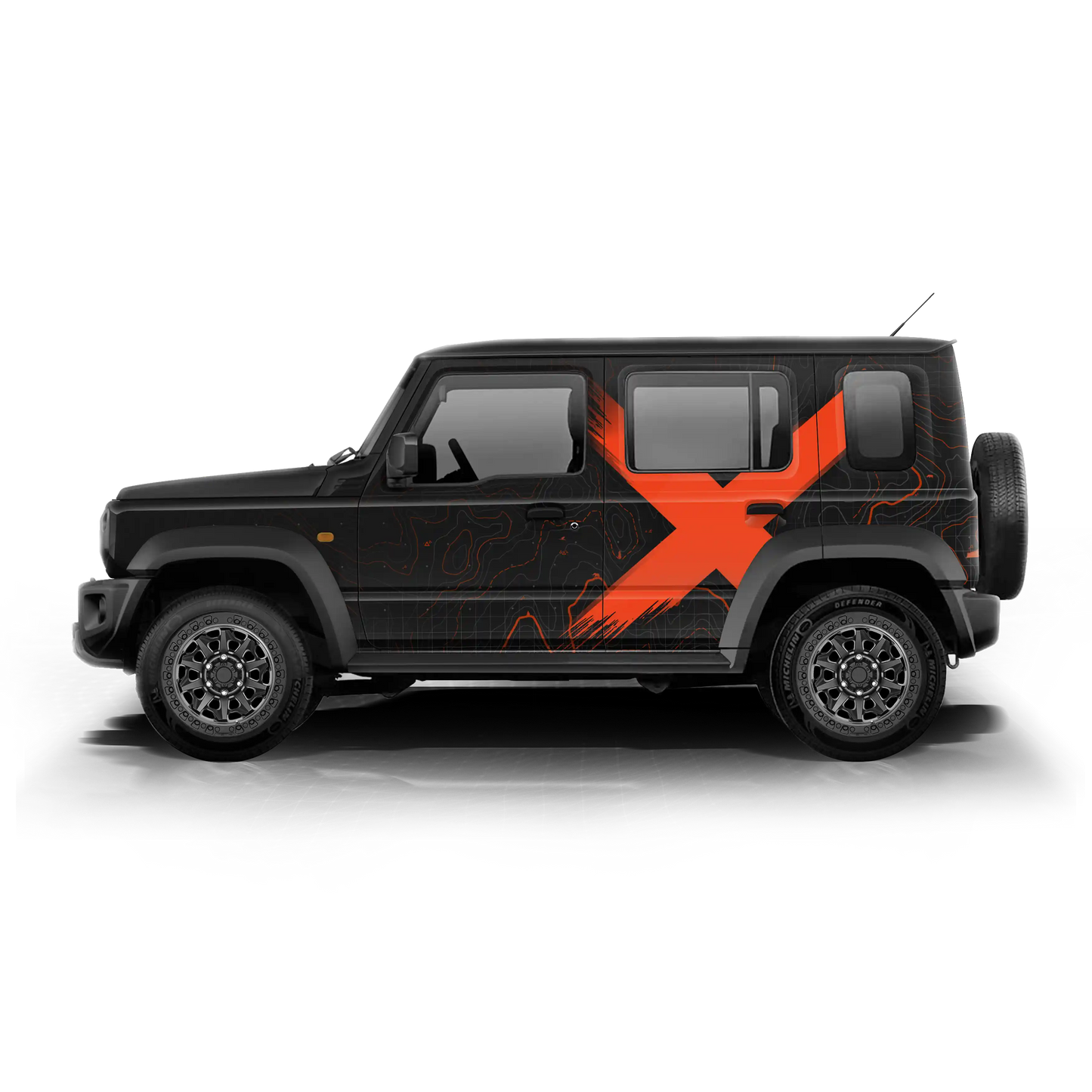 VentureX Edition Graphics for Maruti Suzuki Jimny black