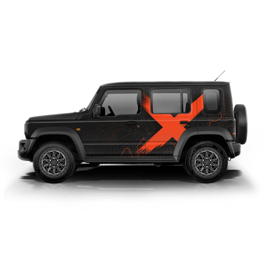 VentureX Edition Graphics for Maruti Suzuki Jimny black