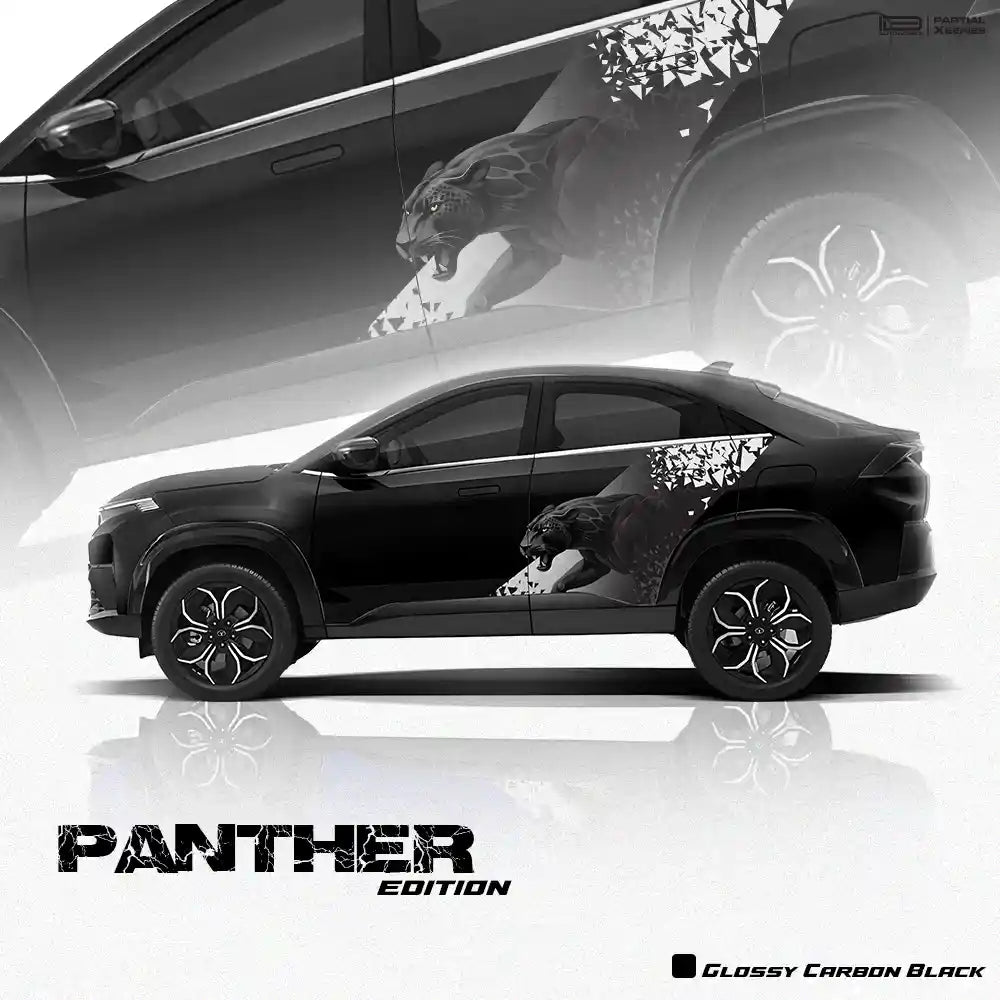 Panther Edition Graphics for Tata Curvv IDE Partial X Series