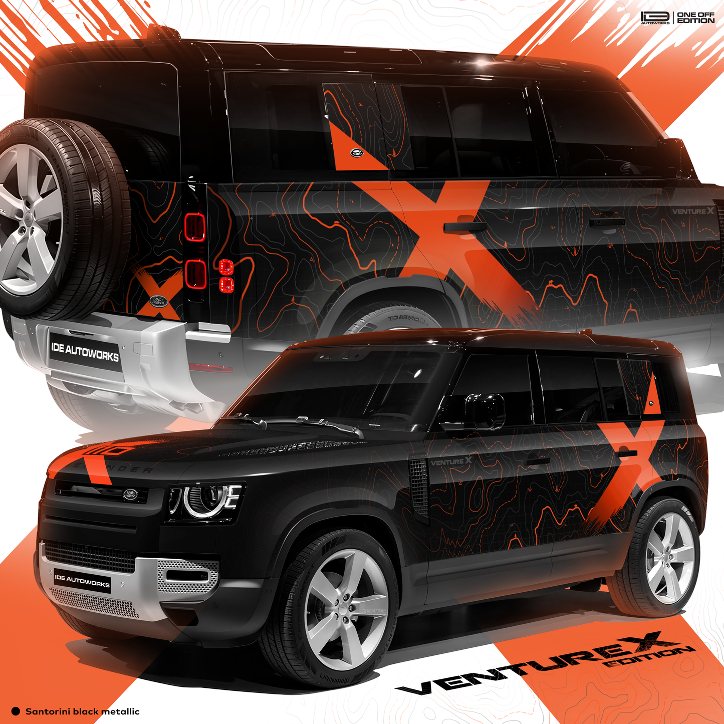 VentureX Edition Graphics for Land Rover defender black