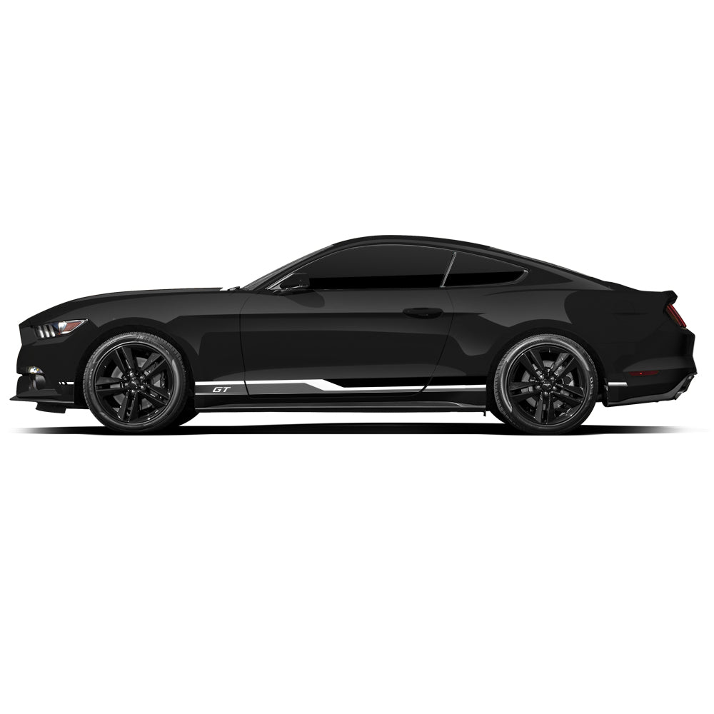 IDE PREMIUM GRAPHICS SERIES - GT Edition Side for Ford Mustang (Shadow Black)