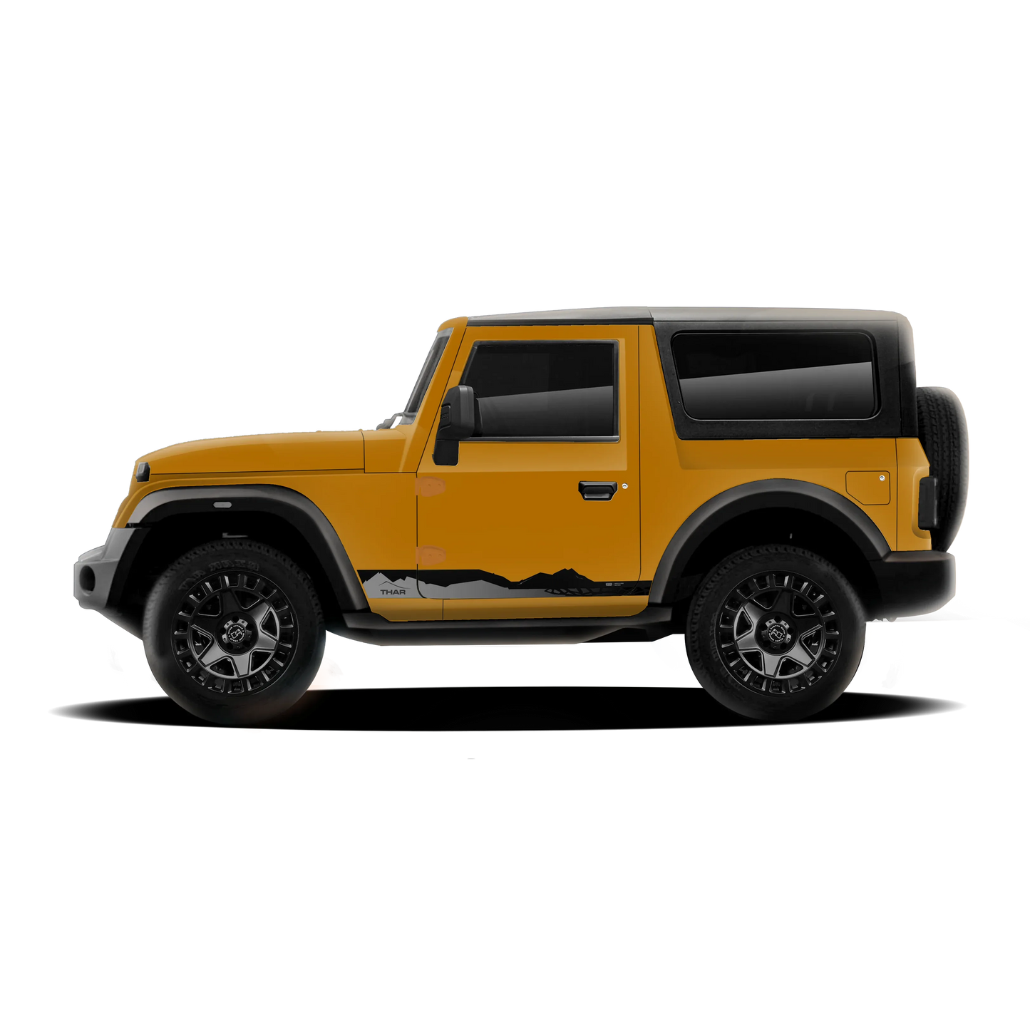 Explorer Edition Side Graphics for Mahindra Thar blazing bronze
