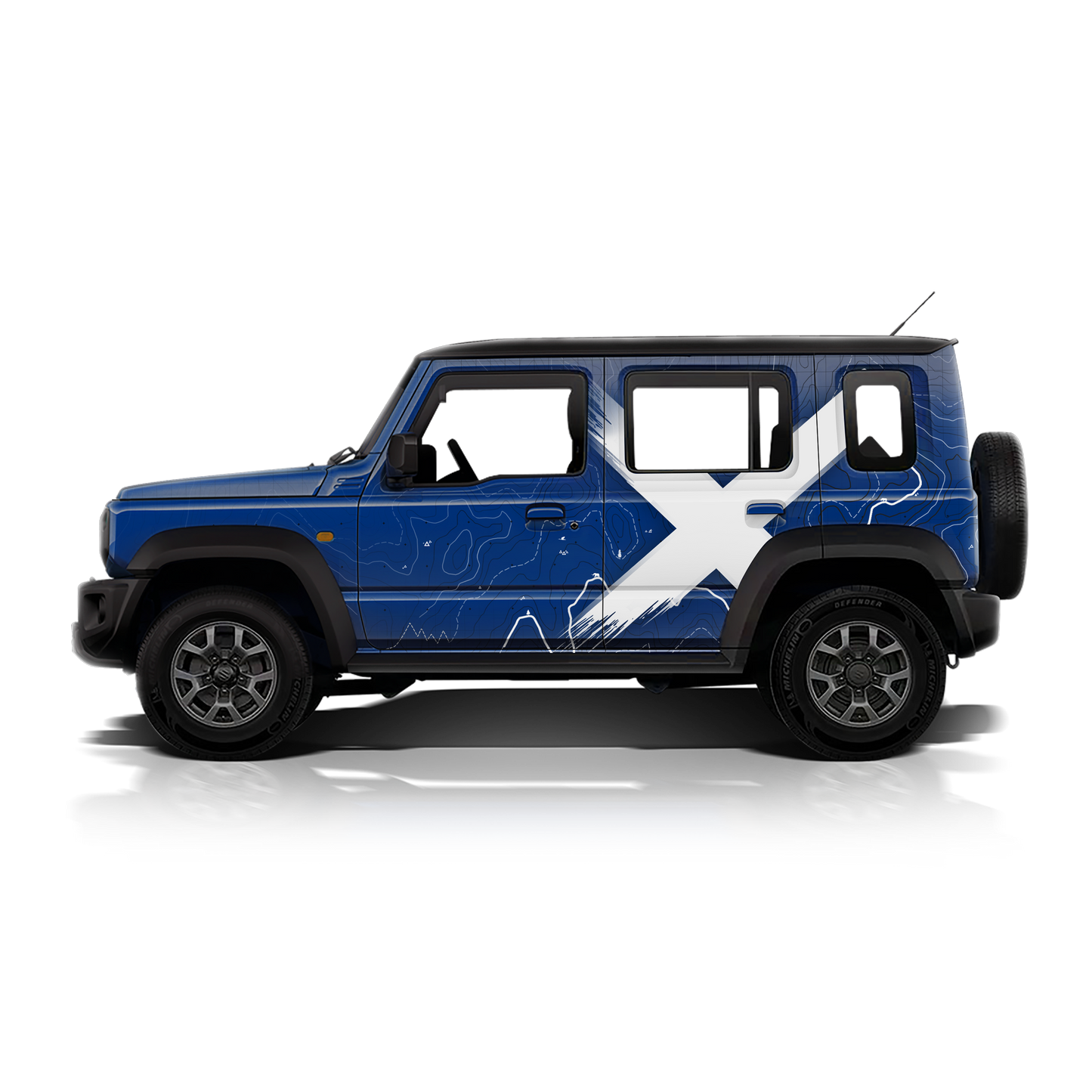 VentureX Edition Graphics for Maruti Suzuki Jimny blue