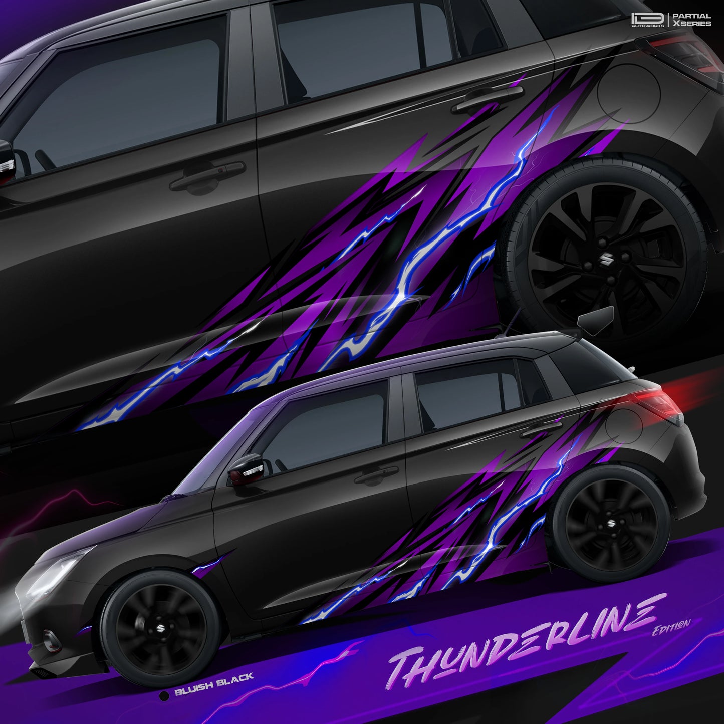 IDE Partial X Series – Thunderline Edition | Maruti Suzuki Swift