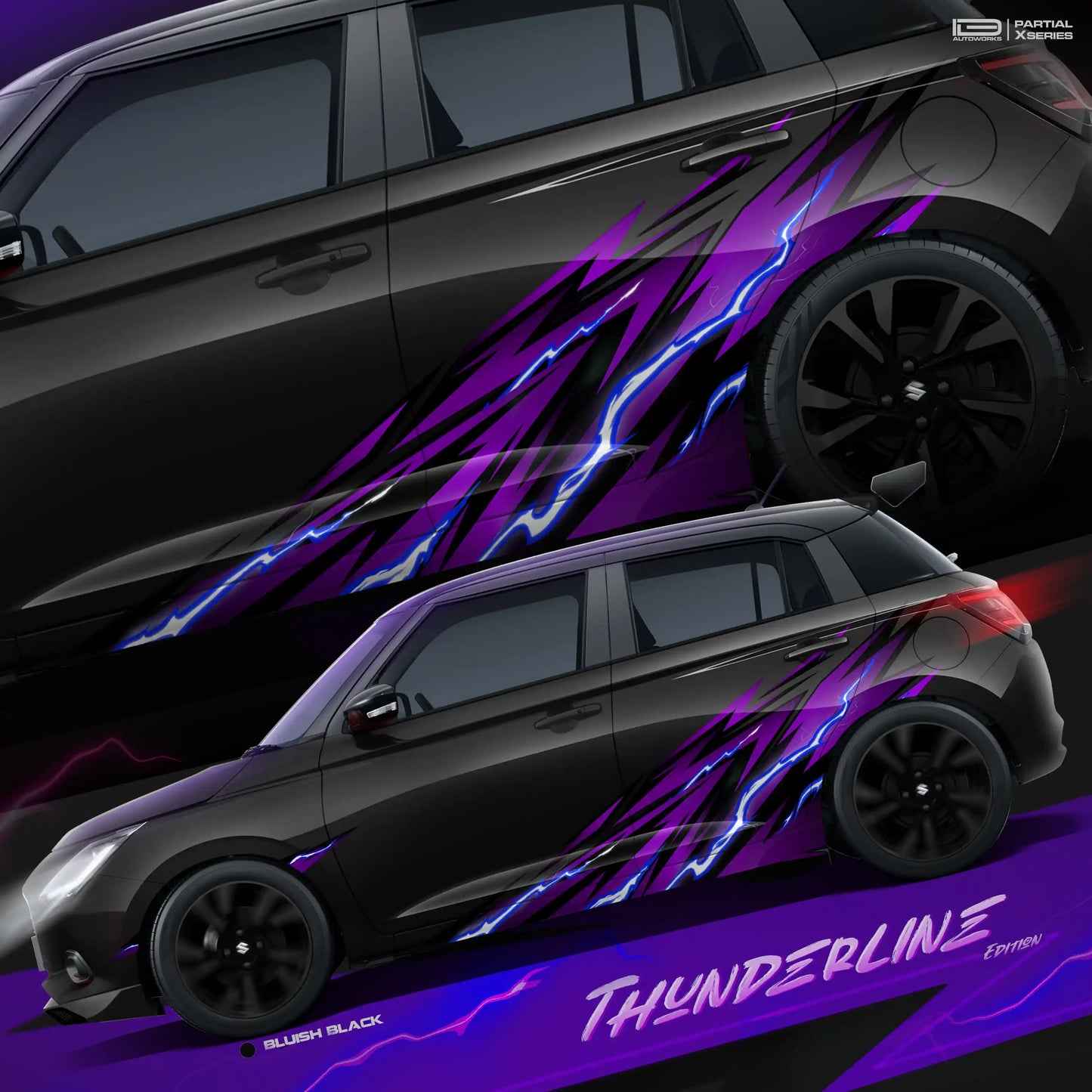 IDE Partial X Series – Thunderline Edition | Maruti Suzuki Swift