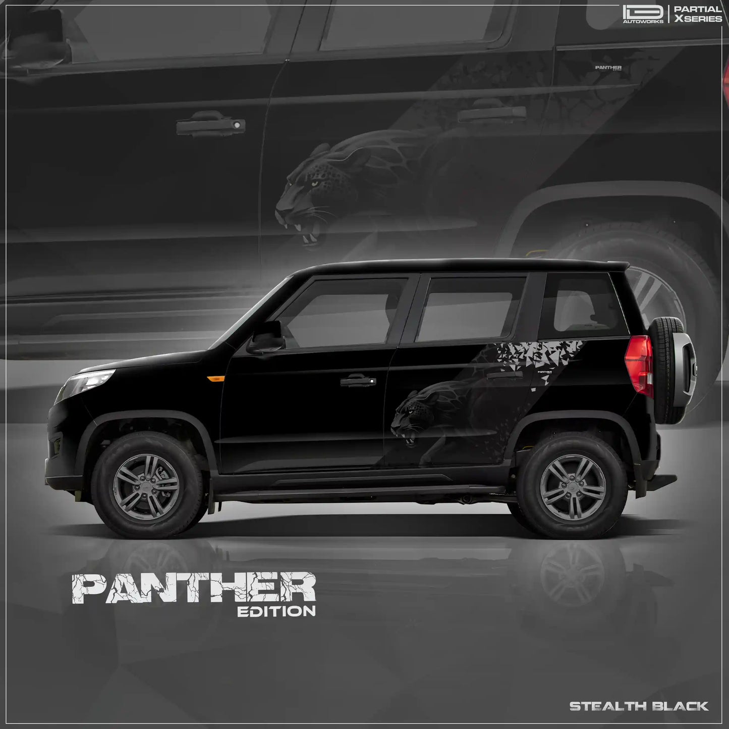 Panther Edition Graphics for Mahindra Bolero Neo IDE Graphics Series