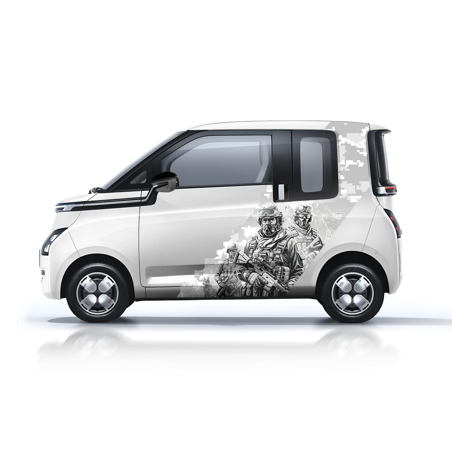 IDE Partial X Series Warrior Edition graphics on an MG Comet White