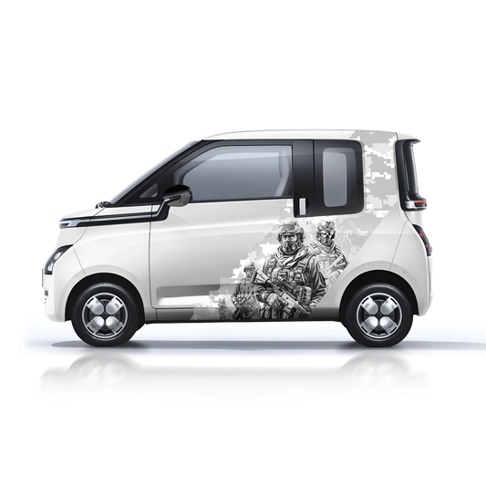 IDE Partial X Series Warrior Edition graphics on an MG Comet White